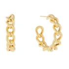 Chain Earrings Gemnel Fashion Jewellery 925 Silver Paperclip Chain Earrings Women Ear Studs