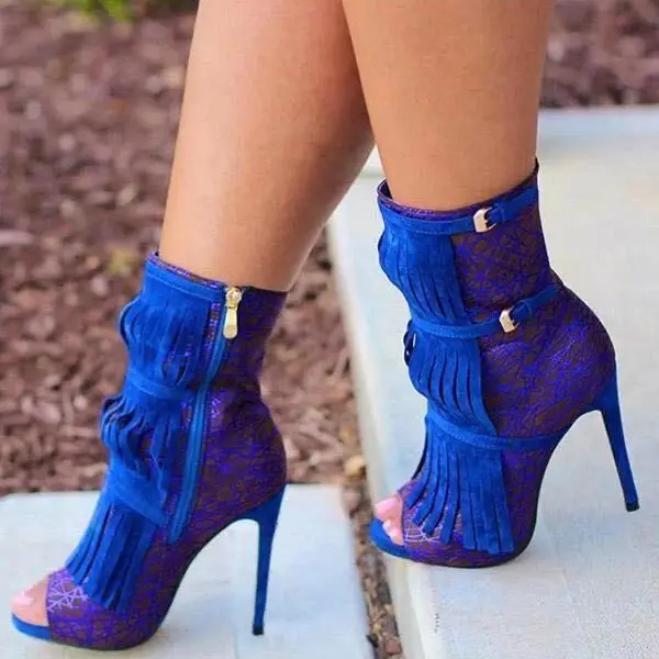 Suede Tasseles Women Pumps Wholesale 