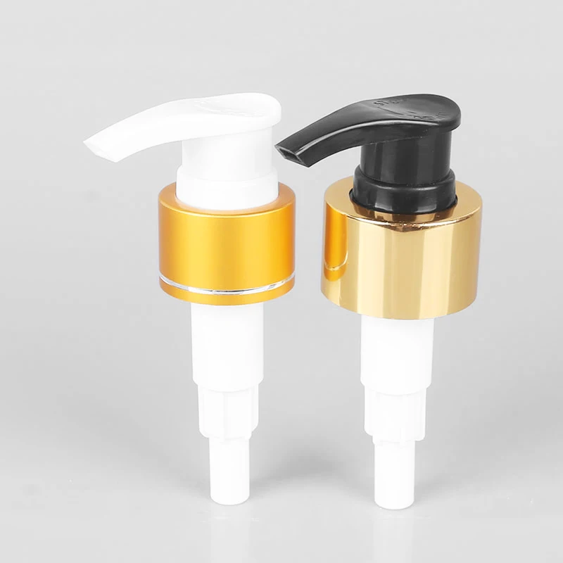 Screw Lotion Pump with aluminum cover for shampoo