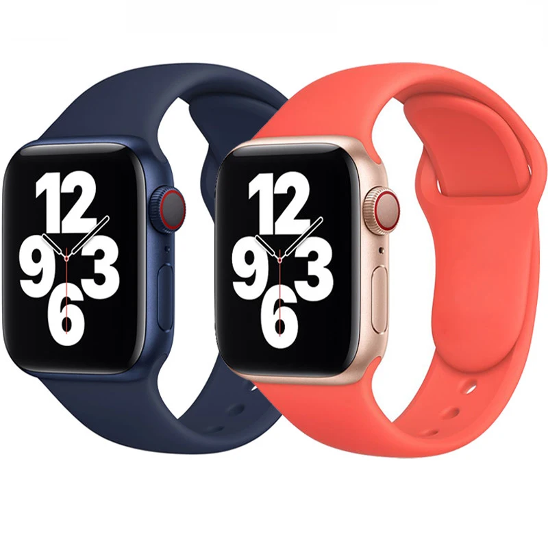 Keepwin Amazon Hot Seller Classic Silicone Soft Rubber Watch Strap Quick  Release Apple Watch Band For Iwatch 7 6 5 4 3 2 1 Se - Buy Watch Band,Watch  Band Apple,Quick Release
