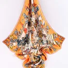 Scarf Custom Low Moq Big Custom Women Digital Printing Satin Silk Scarf Square Scarves Ladies