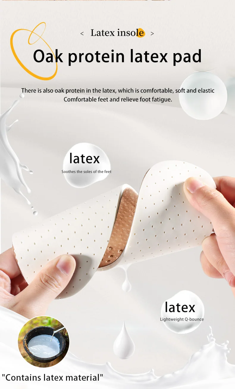 Wholesale Sports & Comfort Latex Leather Insoles With Ventilating Holes Wear-Resistant Shock-Absorbing Light Elastic MOQ 1 Pair Wholesale Sports & Comfort Latex Leather Insoles With Ventilating Holes Wear-Resistant Shock-Absorbing Light Elastic MOQ 1 Pair