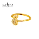 Ring Rings A Ring China Supplier Fashion Heart Opal 18K Gold Plated Jewelry Opal Ring
