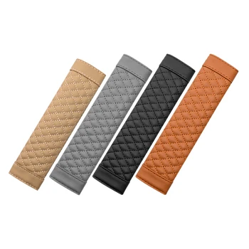 Car accessories Seat Belt PU Leather Safety Belt Shoulder Cover Breathable Protection Seat Belt Padding Pad