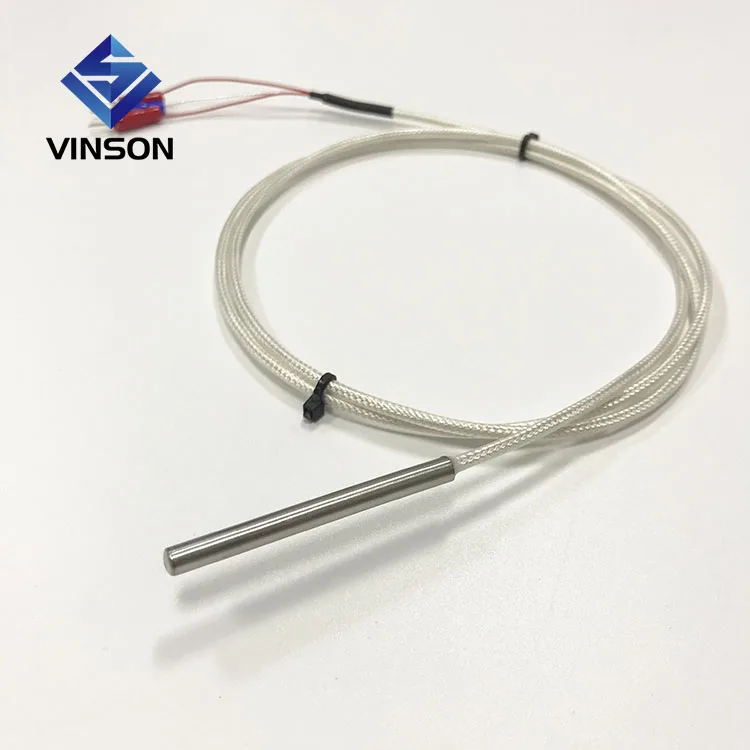 0-600℃ K Type Adjustable Compression Spring 2M Long Probe Thermocouple Sensor 