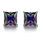 Quartz Earrings Hypoallergenic Rainbow Quartz Earrings Colourful Fashion Jewelry Gifts For Women Men Ladies