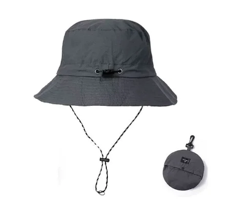 Portable and Foldable Ideal Outdoor Sports and Camping Adventures Cap Trendy Versatile Waterproof Bucket Hat for Summer