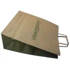 Kraft Paper Wholesale Cheap Price Exquisite Color Printing Square Brownness Kraft Paper Bag