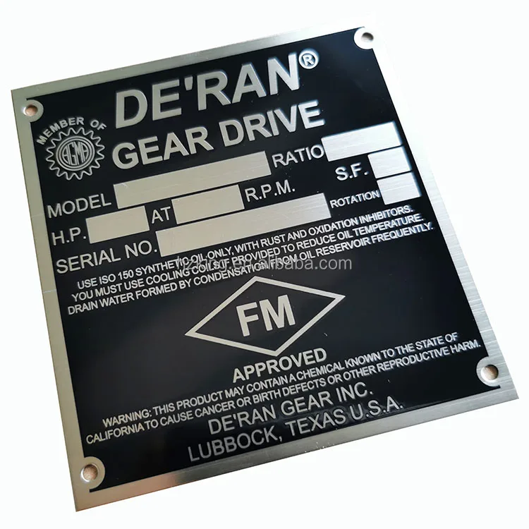 product new arrival wholesale metal plates for engraving metal logo sign aluminium machine nameplates-0