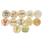 Wooden 2022 Customization Design Wooden Monthly Milestones Blank Round Wood Slices Wood Crafts
