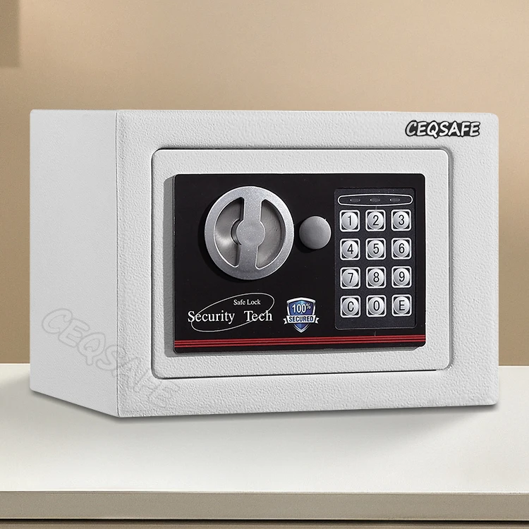 Hotel Car Garage Deposit Box Digital Keypad Mini Safes Home Electronic Digital Lock CEQ Safe with Emergency Override Key 1.0 Mm factory