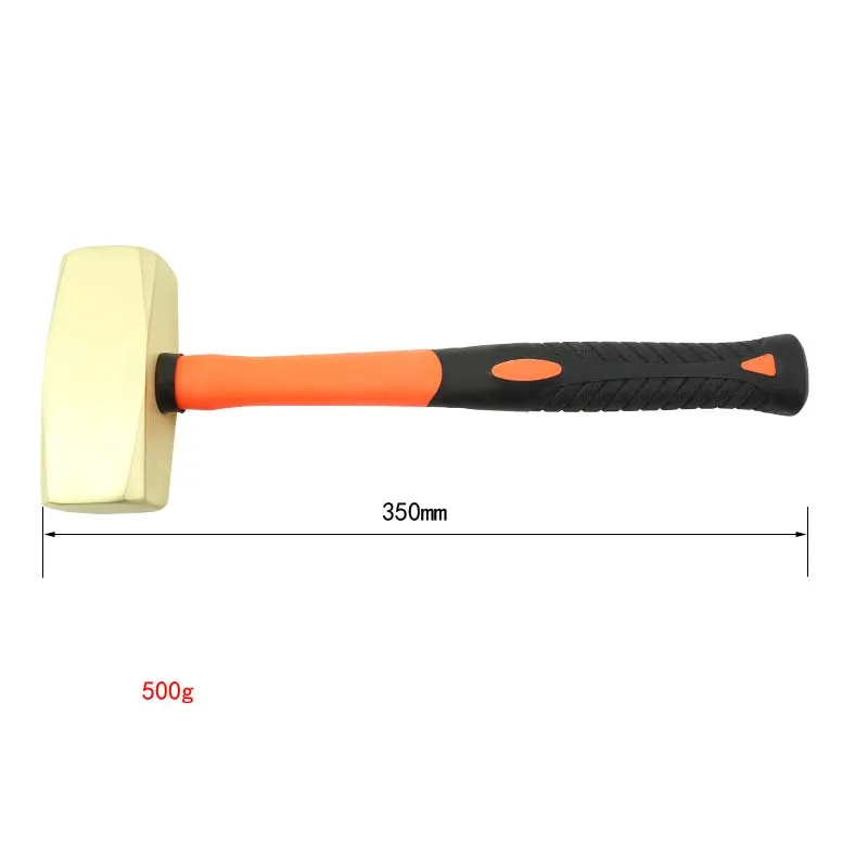 Fiberglass Handle Non - Sparking sharp Brass Copper German Type Sledge Hammers Hammer for Use in Flammable and Explosive Places factory