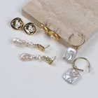 Pearl Earrings Wholesale Delicate Fashion Multi-style Metal Pearl Earrings 2021