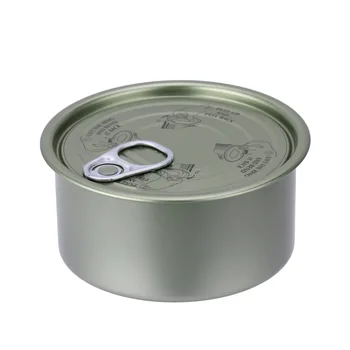 85g 160g 185g Food Grade Empty Tin Cans With EOE Lids For Tuna Sardine Fish Canned Meat Wet Pet Food Canning