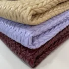100 Polyester Hot Sale New 100% Polyester Air Quilt Cable Fabric For Fashion Snow Slub Miu