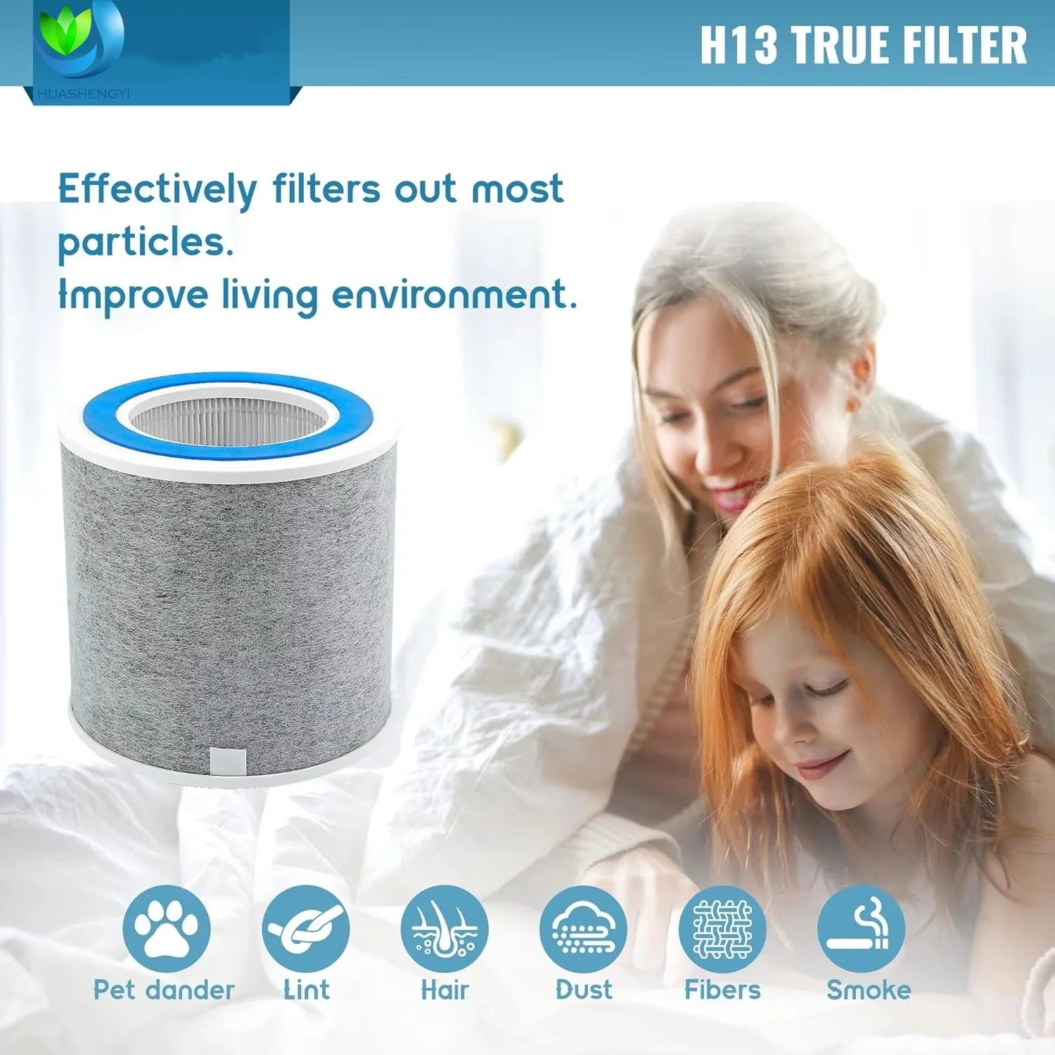 product activated carbon filter hp102 pleated merv 13 compatible for air purifier hp100 hp102 3 in 1 models hc450 hc451 hc452 hc455-5