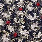 Cotton Fabric Cotton Excellent Crease Resistant Chinese Style Koi Design Organic Printed 100% Cotton Fabric