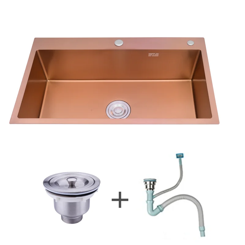 Kitchen Sink Rose Golden Single Bowl Nano Stainless Steel Kitchen Sinks Undermount And Upmout Buy 1 5m Stainless Steel Sink Stainless Steel Thermal Serving Bowl Stainless Steel Spun Metal Bowl Product On Alibaba Com