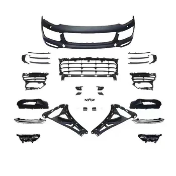 Suitable for Porsche Cayenne 2015-2017 958.2 upgrade Turbo front bumper Cayenne 958.2 GTS front bumper body kit car grille