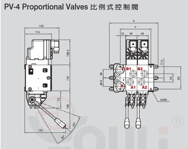proportional valve  PVG32 series  youli  PV-4/2s