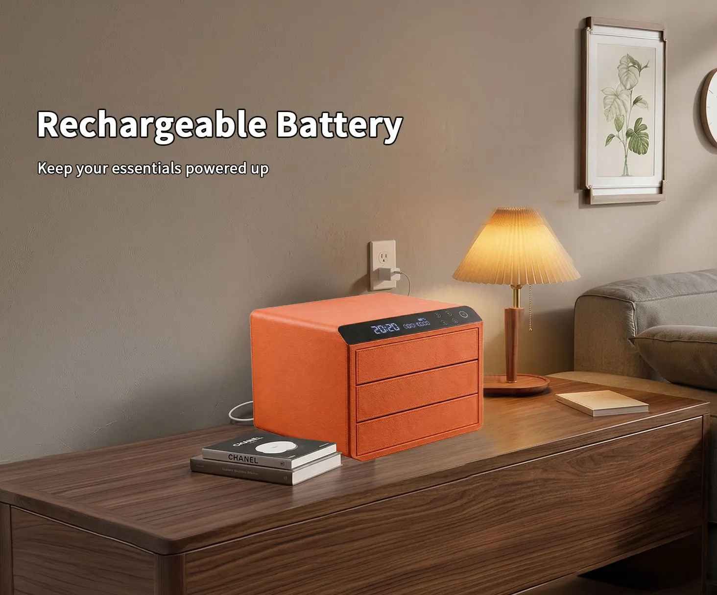 dr 1273 ft ceqsafe smart high quality leather 3 layers anti theft safe box intelligent fingerprint entry for home jewelry wardrobe storage-11
