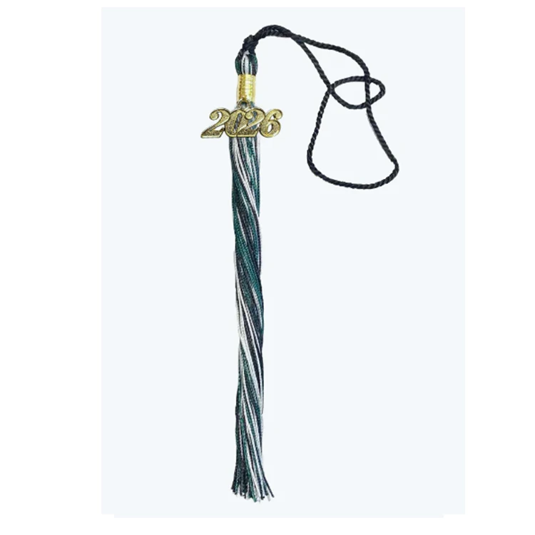 Wholesale Triple Color Available Graduation Tassel with Year Charm supplier