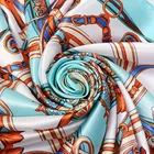Newest Selling Color D Towel 90cm Satin Muslim Lady Scarf Multiple Color Options