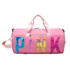 Bag Women Hot Selling Wholesale Gym Bag Waterproof Women Pink Overnight Weekend Gym Travel Duffel Bag