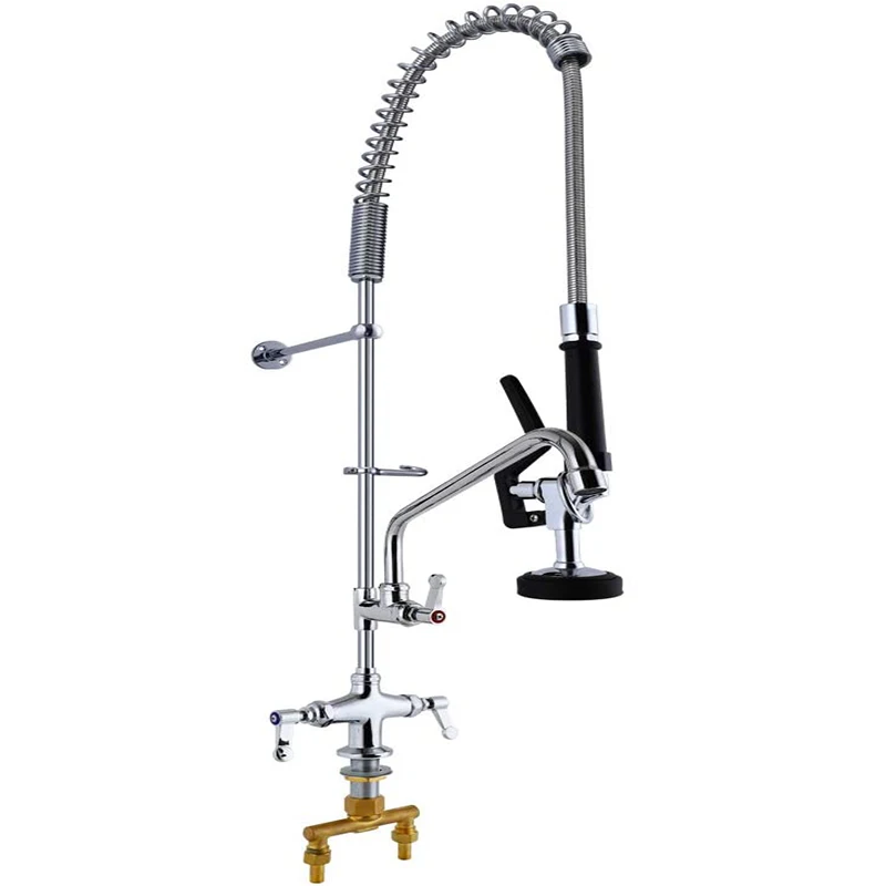 Deck Mounted Type Kitchen Commercial Faucet Pre Rinse Sink Faucet Restaurant Hotel Application Tap 8 Deck Mounted Type Kitchen Commercial Faucet Pre Rinse Sink Faucet Restaurant Hotel Application Tap