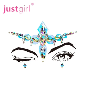 Face Gems Tattoo Stickers Acrylic Crystal Glitter Stickers