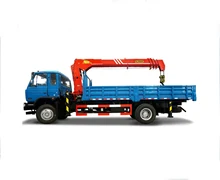 Chinese brand 6-ton SPS12500 telescopic truck crane