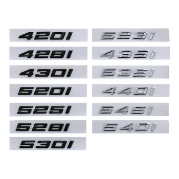 ABS Car Trunk Letters 320d 530d Emblem For BMW 1 2 3 4 5 6 7 Series