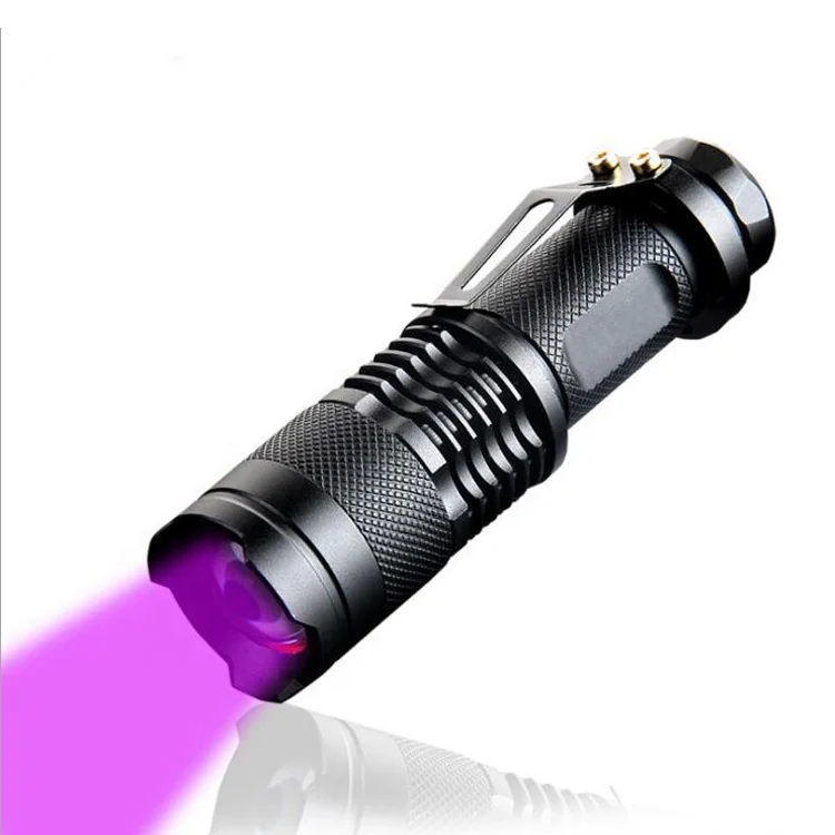 Mini UV Light Blacklight Ultra Violet LED Flashlight 395nm Inspection Lamp Torch 
