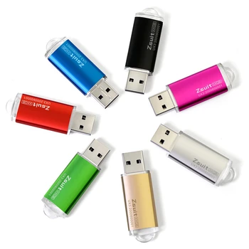 wholesale colorful USB 2.0 Metal Flash Drives 4GB 8GB 16GB 32GB 64GB 128GB Memory Flash Drive Stick Pendrive Flashdisk U Disk