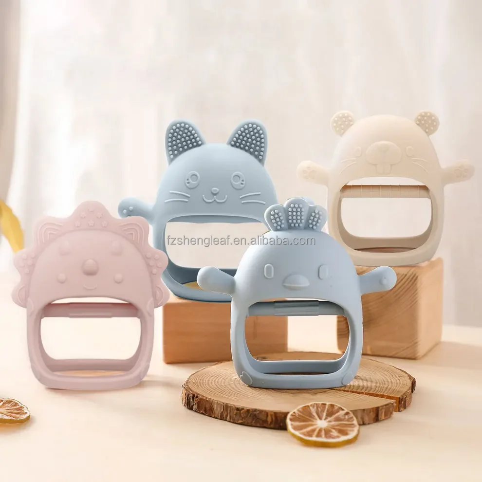 product bpa free custom anti eating unisex newborn teether gloves soft food grade silicone pacifier kids teething care coods toy-0