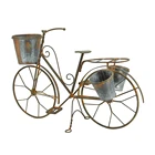 Decorative Decoration Hengfa Home Indoor Decorative Garden Outdoor Decoration Rusty Bicycle Flower Pot