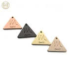 Logo Metal Name Label USA Standard Engraved Tags Custom Brand Name Metal Logo Clothing Labels For Garment