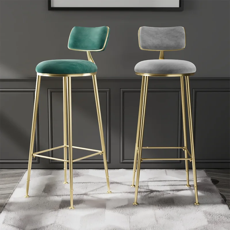 white boucle stool