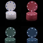 Poker Set 100Pcs Texas Hold'Em Card Games With Chips Poker Chips Set Case Poker Chip Games