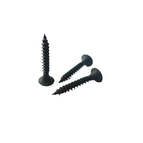China Manufacturer Sale  M3.5 25-50mm 60pcs Steel Drywall Screws Set Black Coarse Threaded Construction Screws manufacture