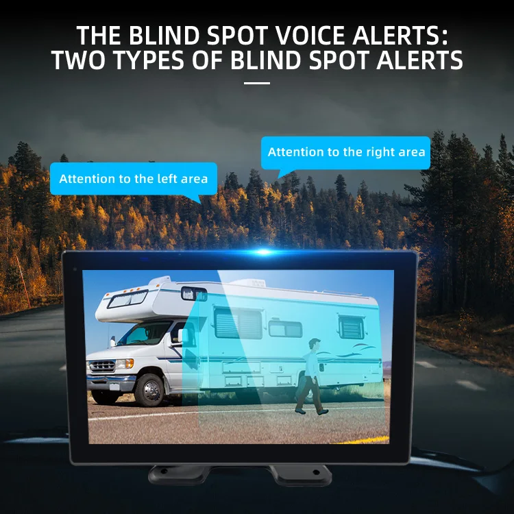 product wemaer 6ch 6 channel cameras system with 101 inch touch split screen voice control bsd blind spot adas monitor for trucks bus-4