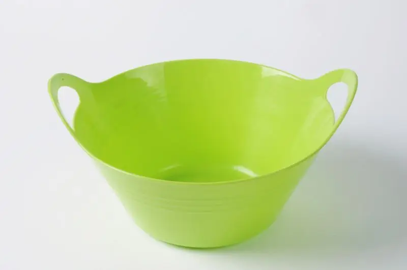 Food grade Plastic Salad  Bowl  Mixing Bowl Plastic Bowl with Handle 4700ML