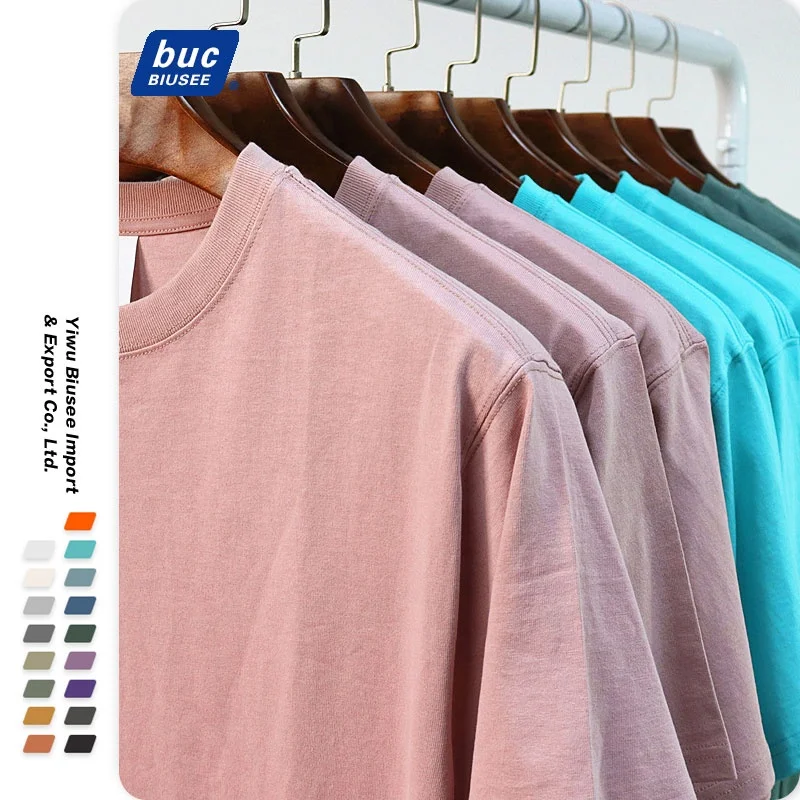 Wholesale 100% Pure Cotton Blank O-neck Tshirt Customized Print Logo T-shirt Custom T Shirt Printing