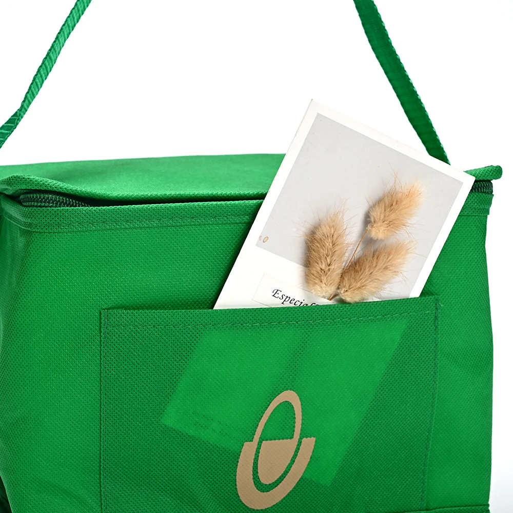 Custom Logo Outdoor Portable Folding Camping Picnic Large Can Cooler Box Collapsible Insulated Thermal Lunch Bag details