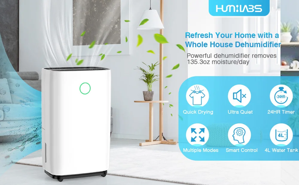 Luko Ol20-d025c Portable Dehumidifier, 20L, 220, Electric - detail 4