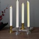 wholesale moving wick candles,paraffin wax led taper candle light with vanilla scents