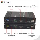 Full 1080P Full HD HDMI KVM Fiber Optic Converter Single Mode 20km With Bidi Audio RS232 And GPIO