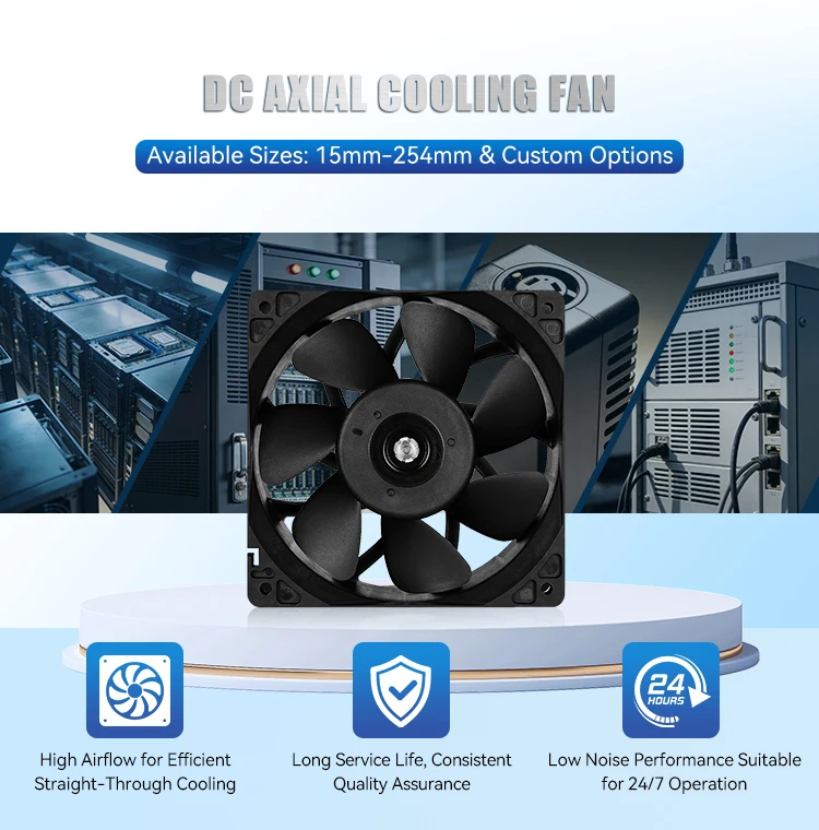 Cooling Fan, CFM, 120mm, Brushless, 12V - detail 6