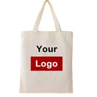 Eco Recycled Bag Recycled Cotton Bag Multicolor Eco Natural Recycled Reuseable Canvas Cotton Shopping Bag