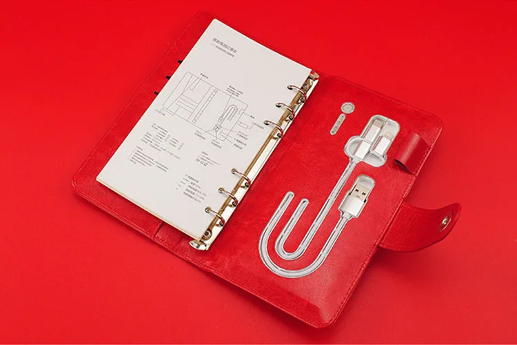 wholesale a6 gift set pu hard cover pen notebook